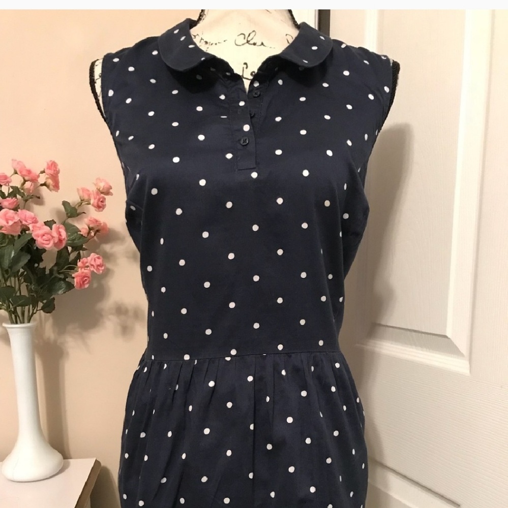ELLE BLUE POLKA DOT SHIRT